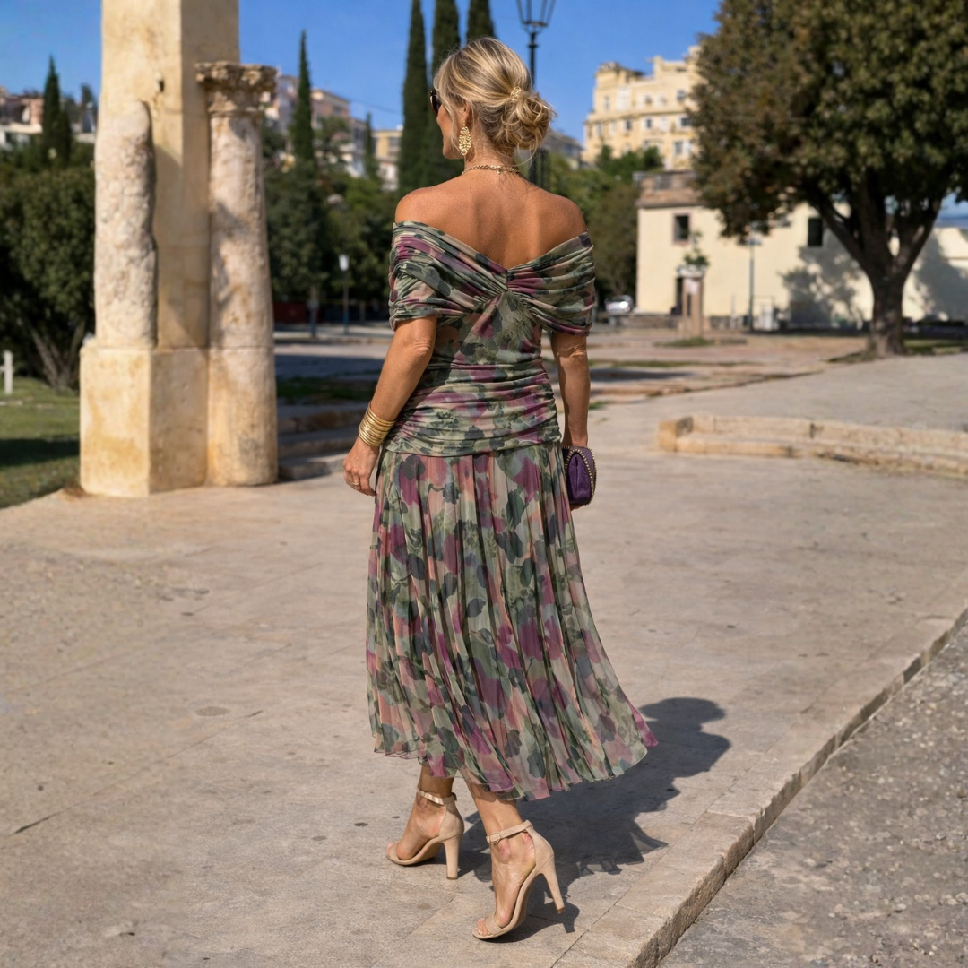 Lydia™ | Elegant Off-Shoulder Maxi Dress