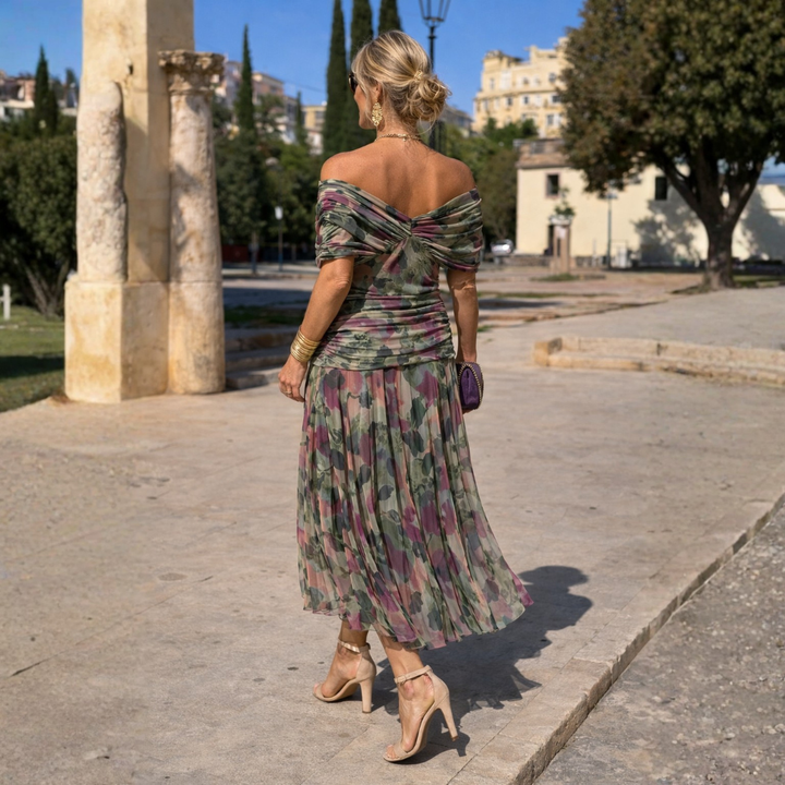 Lydia™ | Elegant Off-Shoulder Maxi Dress