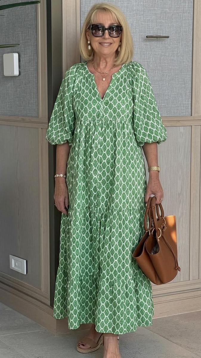 Demi - Bohemian Beauty Green Maxi Dress