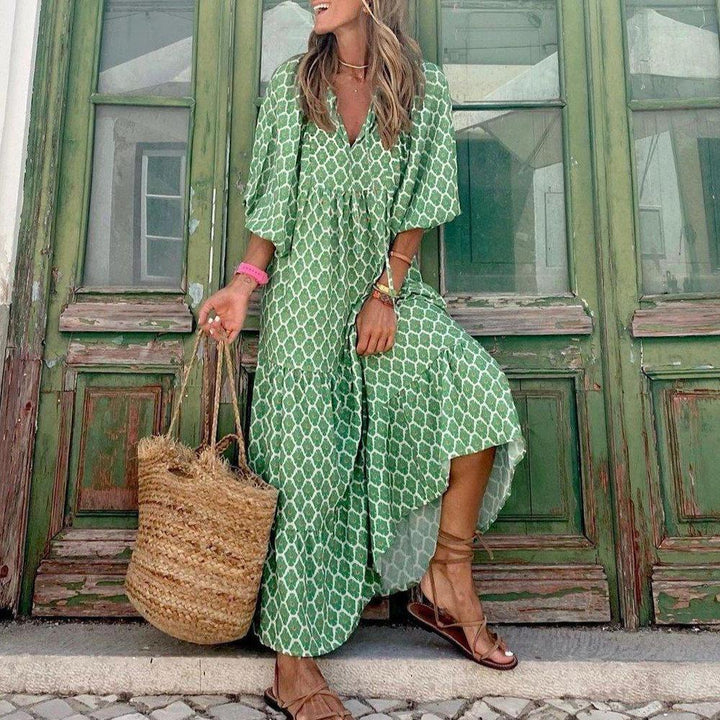 Demi - Bohemian Beauty Green Maxi Dress