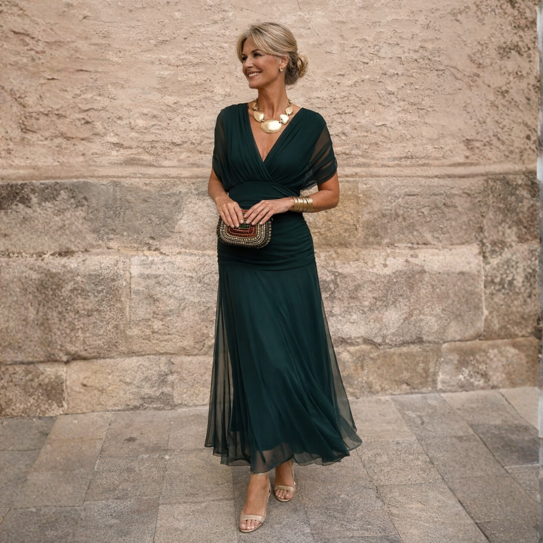 Lydia™ | Elegant Off-Shoulder Maxi Dress