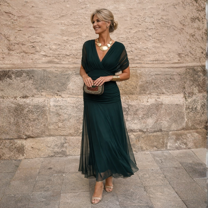 Lydia™ | Elegant Off-Shoulder Maxi Dress