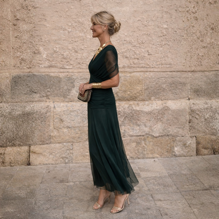 Lydia™ | Elegant Off-Shoulder Maxi Dress