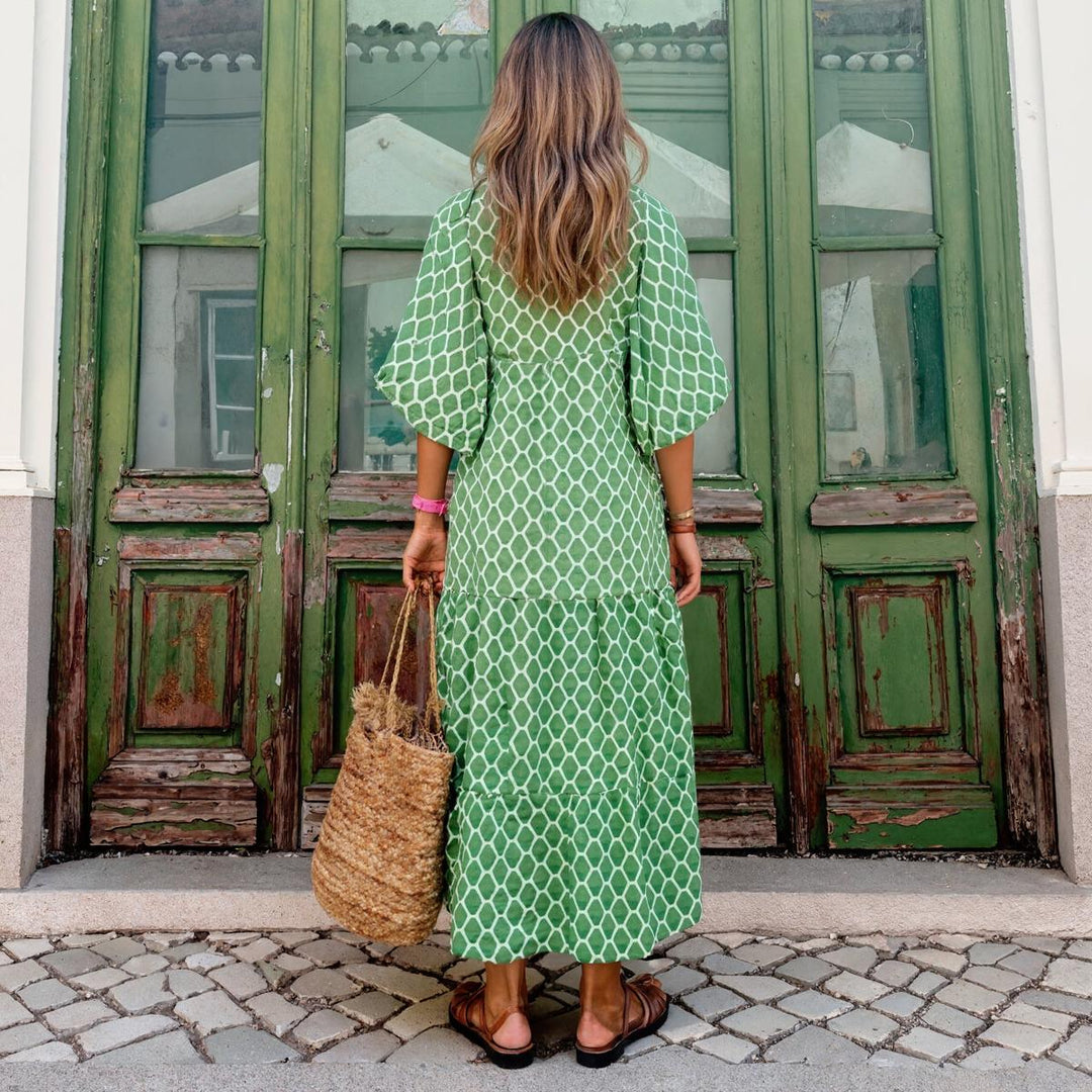 Demi - Bohemian Beauty Green Maxi Dress