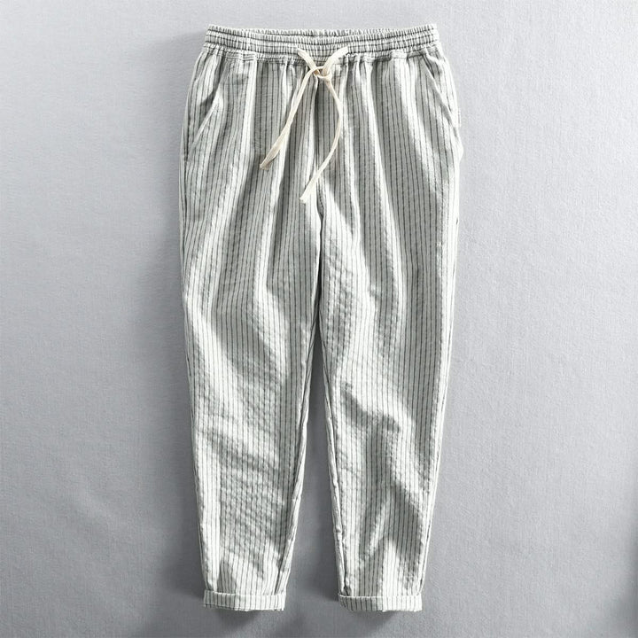 ROCCO STRIPED LINEN PANTS